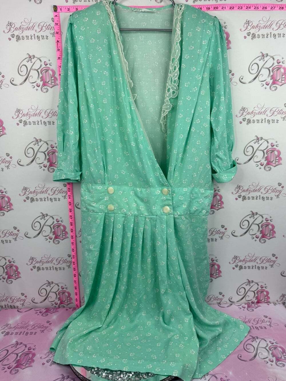 ANTELS dress vintage retro Women’s Mint Green blue mint Dress